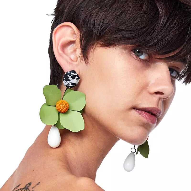 Rachelle Flower Drop Earring Collection